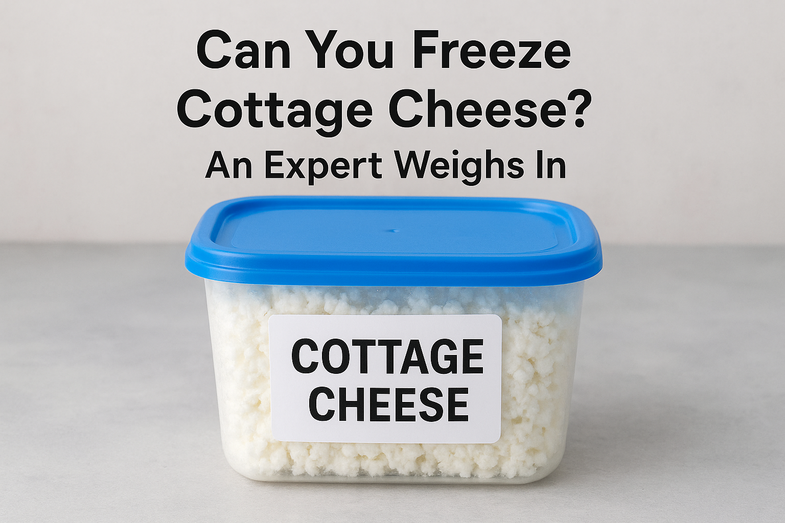 Frozen Cottage Cheese in Container – How to Store and Thaw Properly