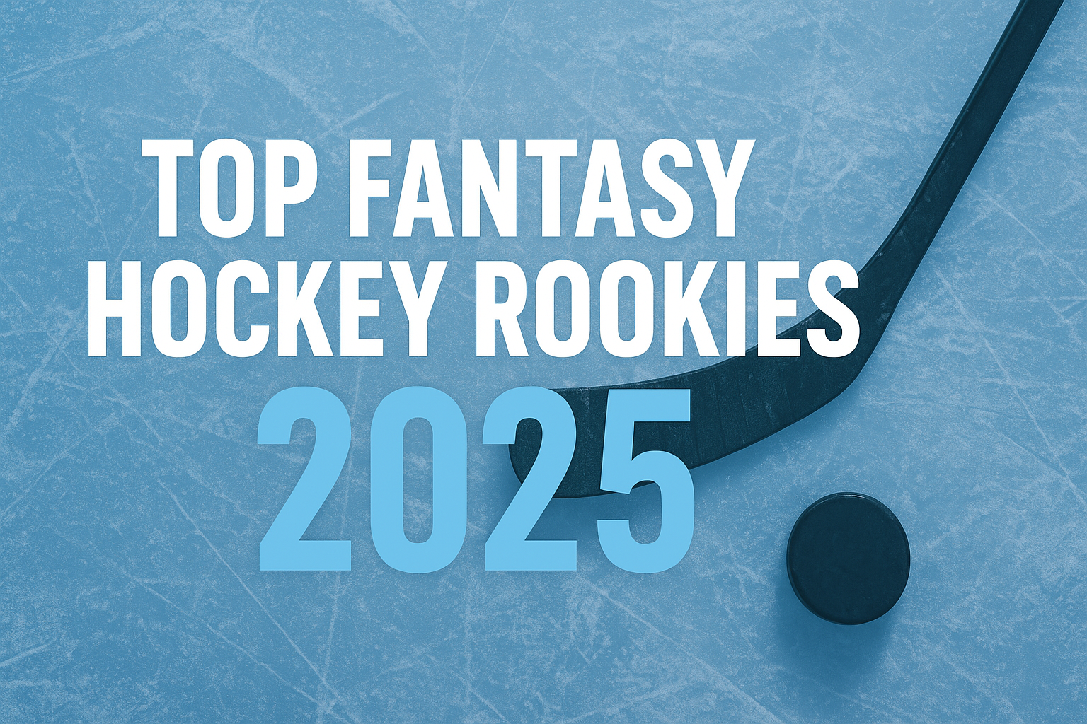 Top Fantasy Hockey Rookies 2025 – featuring Zayne Parekh, Zeev Buium, Maxim Shabanov, and other breakout NHL rookies in a modern digital hockey-themed background.”